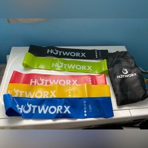 HOTWORX Resistance Bands Set of 5. New with Pouch.